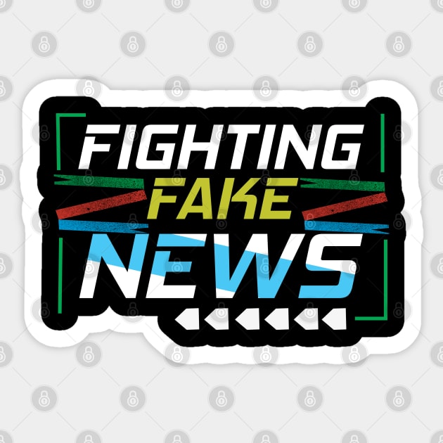 Fake News Fighter Sticker by CrissWild